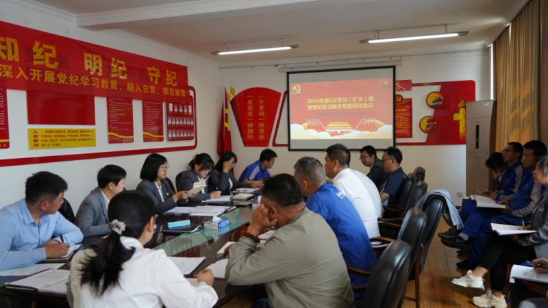 物產(chǎn)汽貿(mào)公司黨支部召開2024年第五次學習（擴大）會暨&ldquo;知敬畏、存戒懼、守底線&rdquo;專題研討會議